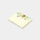 Sonnenblumen personalisiert post-it klebezettel (angewinkelt)