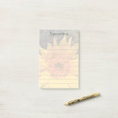 Sonnenblumen personalisierte Post-it®-Anmerkungen Post-it Klebezettel (Auf Schreibtisch)