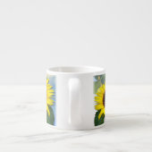 Sonnenblumen Personalisierter Text Espressotasse (Rückseite)