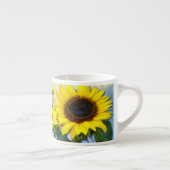 Sonnenblumen Personalisierter Text Espressotasse (Rechts)