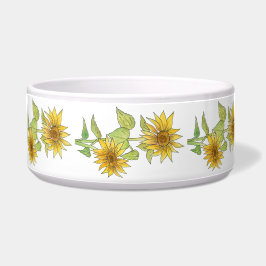 Sonnenblumen Pet Bowl Napf