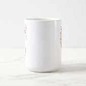 Sonnenblumen-Pferd Boho-Linienkunst mit Namen Kaffeetasse (Mittel)