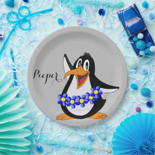 Sonnenblumen Pinguin Papier Teller (Party)