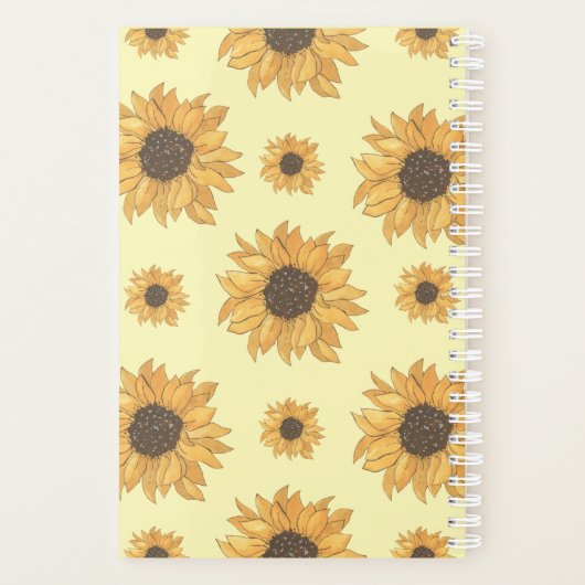 Sonnenblumen Planer (Rückseite)