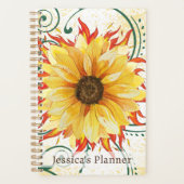 Sonnenblumen-Planer 5,5" x 8,5" Planer (Vorderseite)