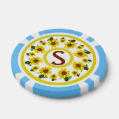 Sonnenblumen-Pokerchip Pokerchips (Einzeln)