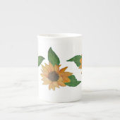 Sonnenblumen Porzellantasse (Vorderseite)