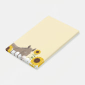Sonnenblumen Post-it Klebezettel (angewinkelt)
