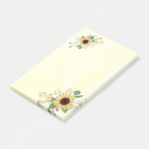 Sonnenblumen Post-it Klebezettel