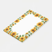 Sonnenblumen Post-it Klebezettel (angewinkelt)