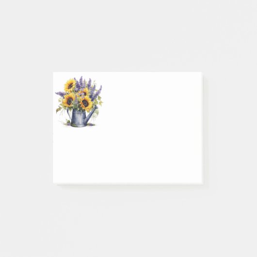 Sonnenblumen Post-it Klebezettel (Vorderseite)