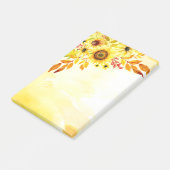 Sonnenblumen Post-it Klebezettel (angewinkelt)