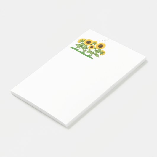 Sonnenblumen Post-it-Notes Post-it Klebezettel (angewinkelt)