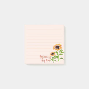 Sonnenblumen-Post_it-Notiz Post-it Klebezettel