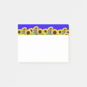 Sonnenblumen Post-it Notizen
