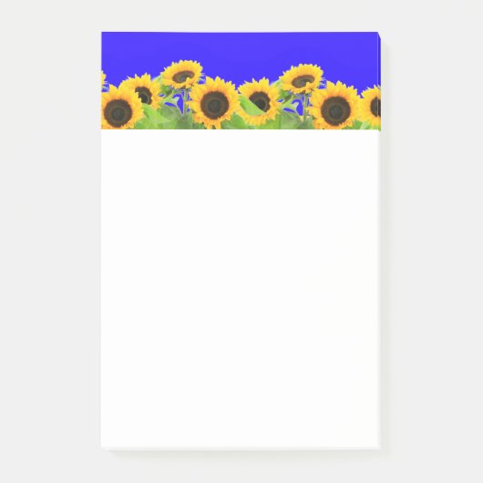 Sonnenblumen Post-it® Notizen (Vorderseite)