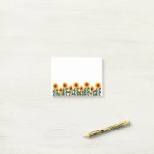 Sonnenblumen Posten-es-Anmerkungen Post-it Klebezettel (Auf Schreibtisch)