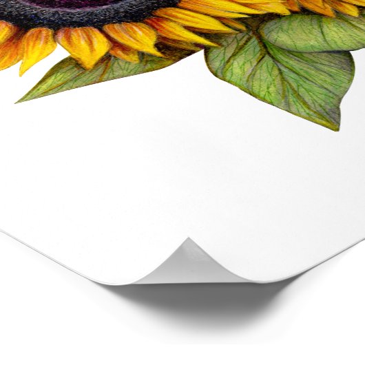 Sonnenblumen Poster (Ecke)