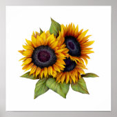 Sonnenblumen Poster (Vorne)