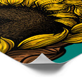 Sonnenblumen Poster (Ecke)