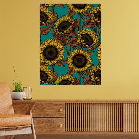 Sonnenblumen Poster (Wohnzimmer 2)