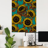 Sonnenblumen Poster (Heimbüro)