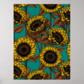 Sonnenblumen Poster (Vorne)