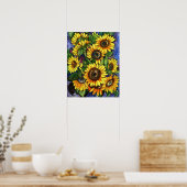 Sonnenblumen Poster (Küche)