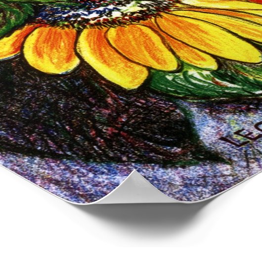 Sonnenblumen Poster (Ecke)