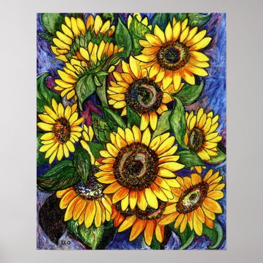 Sonnenblumen Poster (Vorne)