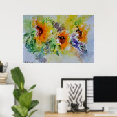 Sonnenblumen Poster (Heimbüro)