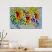 Sonnenblumen Poster (Küche)