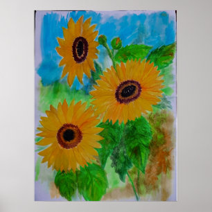 Sonnenblumen Poster