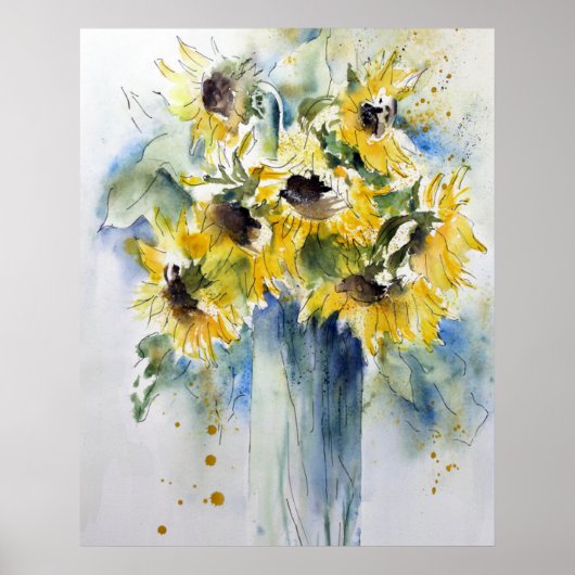 Sonnenblumen Poster (Vorne)