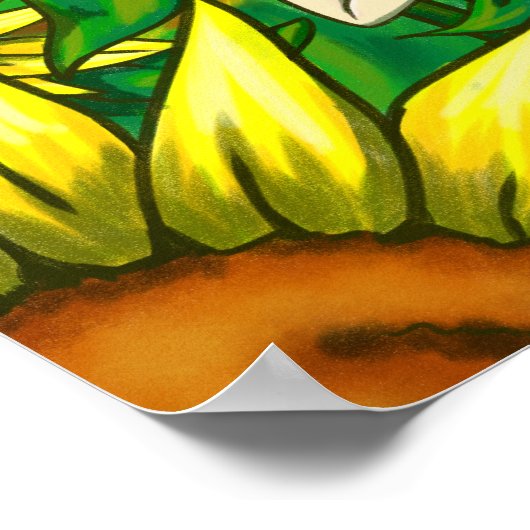 Sonnenblumen Poster (Ecke)