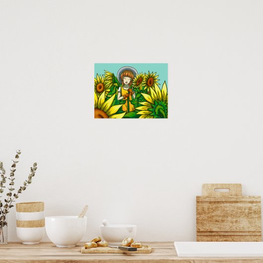 Sonnenblumen Poster (Küche)