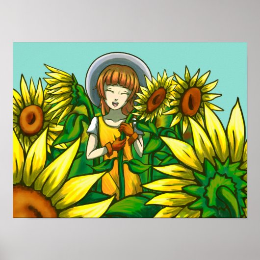 Sonnenblumen Poster (Vorne)