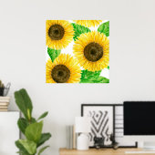 Sonnenblumen Poster (Heimbüro)