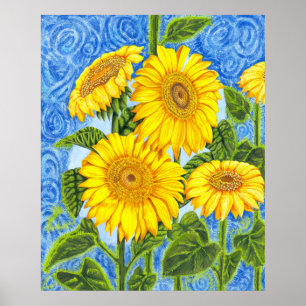 Sonnenblumen Poster