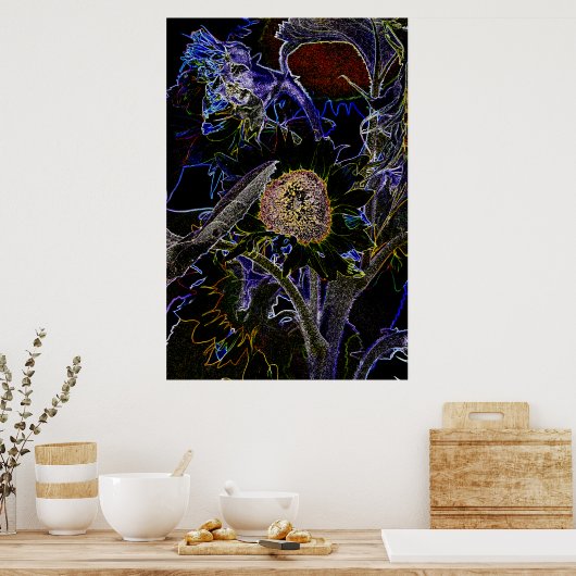 SONNENBLUMEN POSTER (Küche)