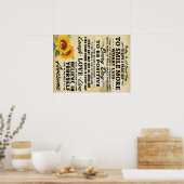 Sonnenblumen-Poster - Perfekte Geschenkideen zum G Poster (Küche)