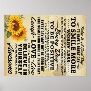 Sonnenblumen-Poster - Perfekte Geschenkideen zum G Poster