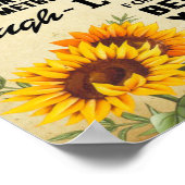 Sonnenblumen-Poster - Perfekte Geschenkideen zum G Poster (Ecke)