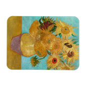 Sonnenblumen, Postimpressionistische Stilleben-Mal Magnet (Horizontal)