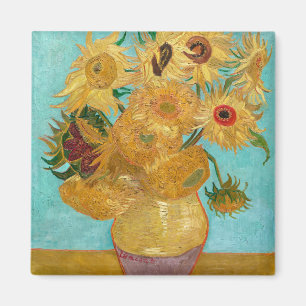 Sonnenblumen, postimpressionistisches Stillleben-G Magnet