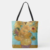 Sonnenblumen, postimpressionistisches Stillleben-G Tasche (Rückseite)