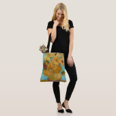 Sonnenblumen, postimpressionistisches Stillleben-G Tasche (Am Model)