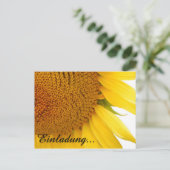 Sonnenblumen Postkarte (Stehend Vorderseite)