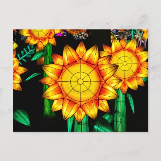 Sonnenblumen Postkarte (Vorderseite)