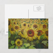Sonnenblumen Postkarte (Vorne/Hinten)